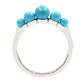 Sterling Silver Sleeping Beauty Turquoise Gemstone Band Rings