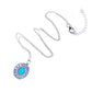 925 Sterling Silver Sleeping Beauty Turquoise and Tanzanite Gemstone Pendants