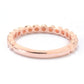 18K Rose Gold Over Sterling Silver Band Ring For Women's And Girls