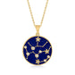 18k Yellow Gold Plating Over Sterling Silver, Zodiac Sign Necklace-Pendants