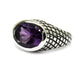 925 Sterling Silver Brazilian Amethyst Solitaire Rings