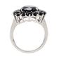 925 Sterling Silver Black Spinel Gemstone Ring