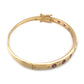 18K Yellow Gold Over Sterling Silver Rhodolite Gemstone Bangle