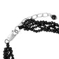 925 Sterling Silver Black Spinel Gemstone Beaded Bracelet