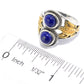 925 Sterling Silver Lapis Lazuli Gemstone Cocktail Rings