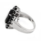 925 Sterling Silver Black Spinel Gemstone Ring