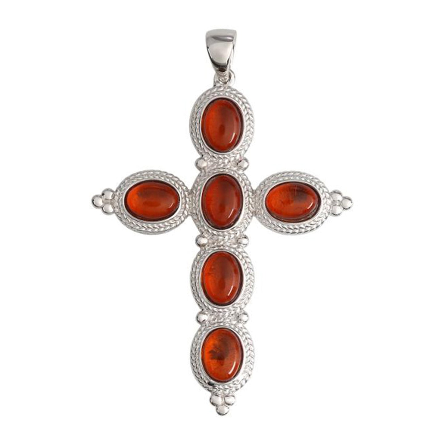 925 Sterling Silver Baltic Amber Pendant
