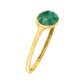 14KT Gold Sakota Emerald Gemstone Solitaire Rings