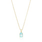 Sterling Silver Over Gold Plated Natural Sky Blue Topaz And Diamond Pendant, Earrings Set