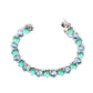 925 Sterling Silver Campitos Turquoise, Swiss Blue Topaz Gemstone Bracelets