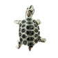 925 Sterling Silver Black Spinel Gemstone Turtle Tortoise Pendants