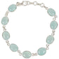 Sterling Silver 925 Aqua Chalcedony Bracelets