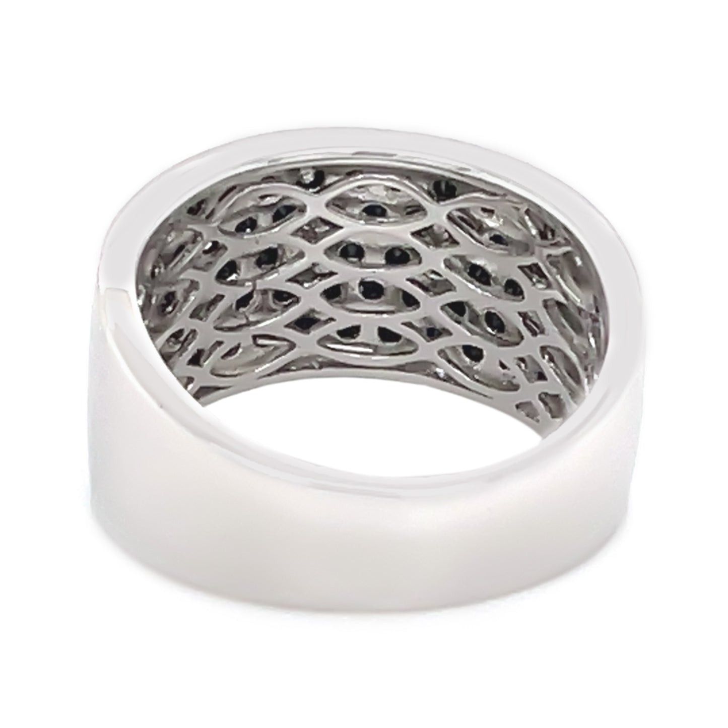 925 Sterling Silver Black Spinel Gemstone Silver Ring
