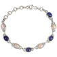 925 Sterling Silver Tanzanite Gemstone Gemstone Bracelet