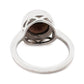 Sterling Silver Smoky Quartz Gemstone Solitaire Ring