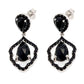 925 Sterling Silver Black Spinel Dangle Earring For Women's And Girls