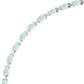 925 Sterling Silver Milky Aquamarine Gemstone Tennis Bracelet