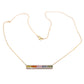 14k Yellow Gold Multi Sapphire and Diamond Gemstone Necklaces