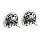 925 Sterling Silver White Buffalo Gemstone Stud Earrings