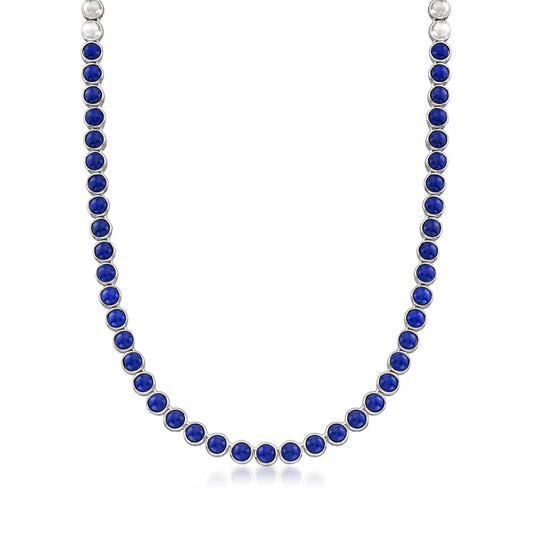 925 Sterling Silver Lapis Lazulli Necklace