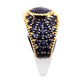 925 Sterling Silver Iolite Gemstone Band Ring