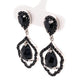 925 Sterling Silver Black Spinel Dangle Earring For Women's And Girls