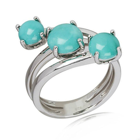 925 Sterling Silver Campitos Turquoise Ring
