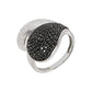 925 Sterling Silver Black Spinel Gemstone " Cocktail " Rings