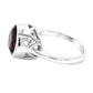 Sterling Silver Smoky Quartz Gemstone Solitaire Ring