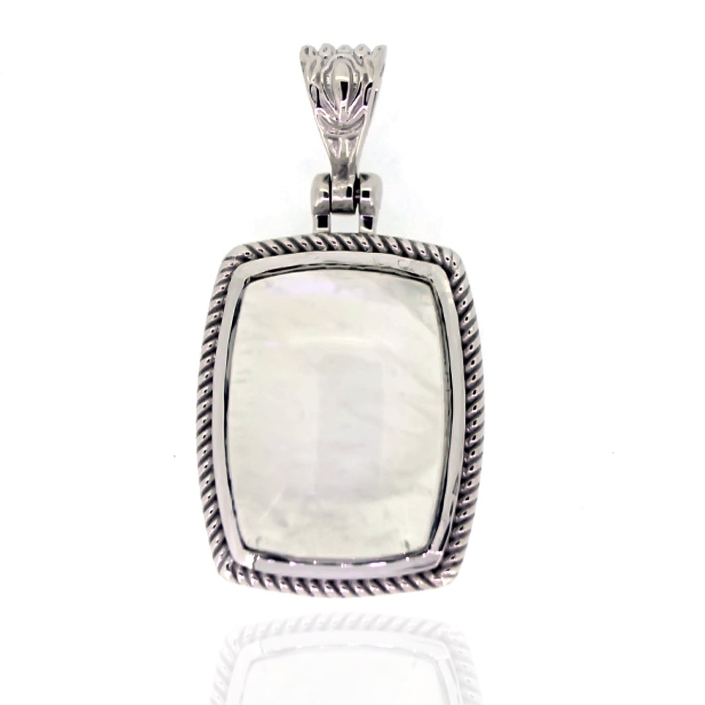 925 Sterling Silver Rainbow Moonstone Pendants