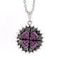 925 Sterling Silver Pink Drusy Gemstone Pendants