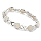 Sterling Silver 13.34cttw Drusy 'X and O' Link Bracelet