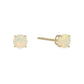 10k Gold Multi Gemstone Option 4mm Round Stud Earrings