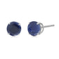 925 Sterling Silver African Amethyst Stud Earrings