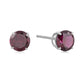 925 Sterling Silver African Amethyst Stud Earrings