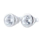 Pinctore Sterling Silver Black Spinel Gemstone Stud Earrings