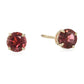 10k Gold Multi Gemstone Option Round Stud Earring