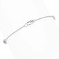 14K White Gold 1.14ctw Ruby & Diamond Station Bracelet, 2.2 grams