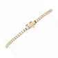 14K Gold Polished 3.01ctw Diamond Tennis Bracelet, 8.7 grams