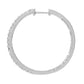 14K White Gold 1.97ctw Diamond Inside-Out Hoop Earrings, 1