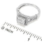 14K White Gold 1.50ctw Princess & Round Diamond Ring