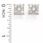 14K White Gold 1.00ctw Diamond Stud Earrings, 2.9 grams