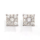 14K White Gold 1.00ctw Diamond Stud Earrings, 2.9 grams