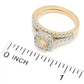 14K Gold Polished 1.01ctw Diamond 2-Piece Bridal Set - Size 7