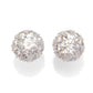 14K White Gold 0.50ctw Diamond Stud Earrings, 1.1g