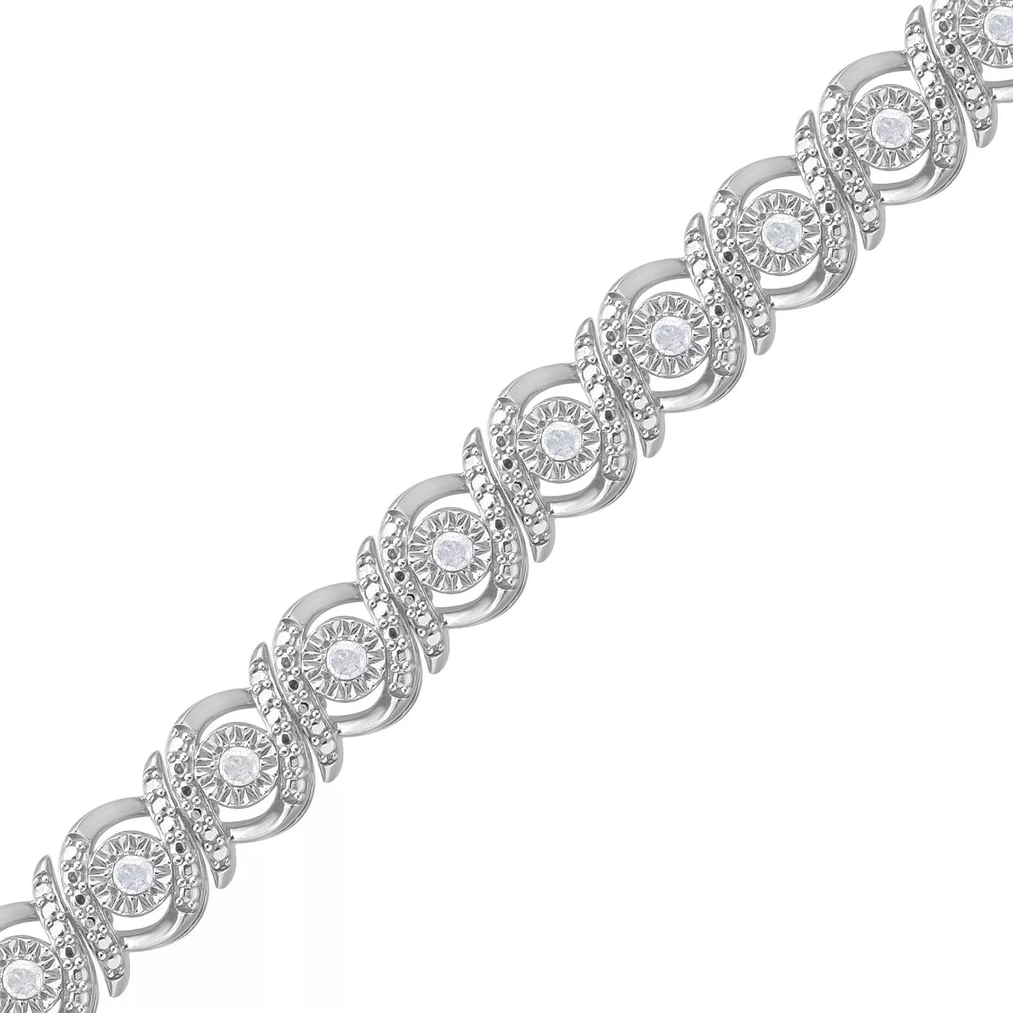 Sterling Silver 0.50 cttw Diamond Tennis Bracelet – Elegant Women's Jewelry