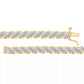 Elegant Gold-Plated Sterling Silver Tennis Bracelet with 0.50 cttw Diamonds – For Women