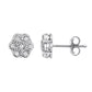 Sophisticated Sterling Silver Stud Earrings Featuring 0.10 cttw Natural Diamonds – For Women