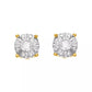 0.10 CTTW Illusion-Set Round Diamond Stud Earrings in Sterling Silver