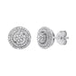 Elegant 0.10 Cttw Diamond Composite Stud Earrings in Sterling Silver